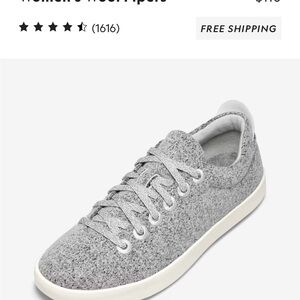 NWT Brand New in Box Allbirds W9 Wool Piper Dapple Grey (White) EU39 Sneakers